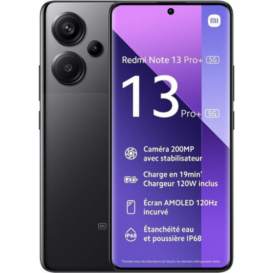 Smartphone Xiaomi Redmi Note 13 Pro+ 12GB 512GB 6.67' 5G Negro