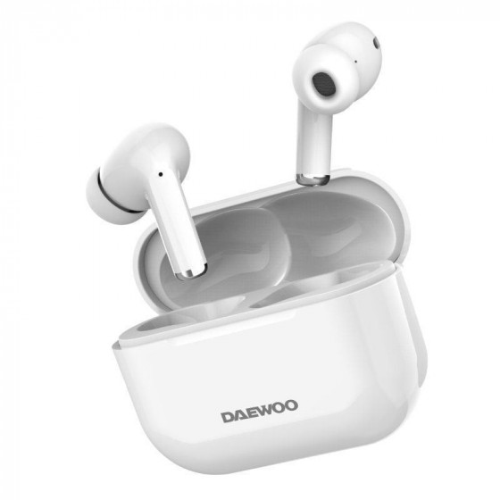 Auriculares Bluetooth Daewoo DW2002 con estuche de carga Autonomía 6h Blancos