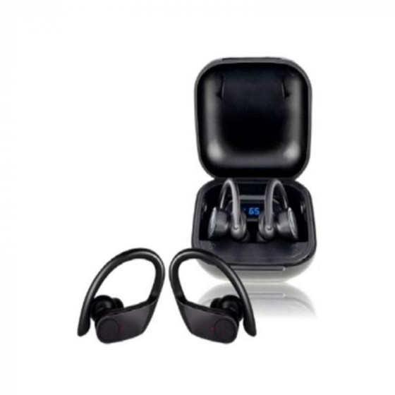 Auriculares Deportivos Bluetooth Daewoo TWS SPORT DW2012 con estuche de carga Autonomía 3h Negros