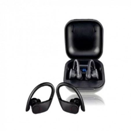 Auriculares Deportivos Bluetooth Daewoo TWS SPORT DW2012 con estuche de carga Autonomía 3h Negros