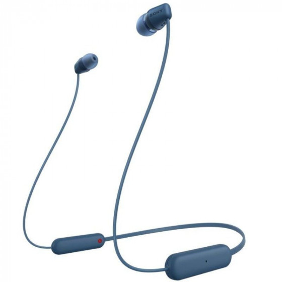Auriculares Inalámbricos Intrauditivos Sony WI-C100 con Micrófono Bluetooth Azules