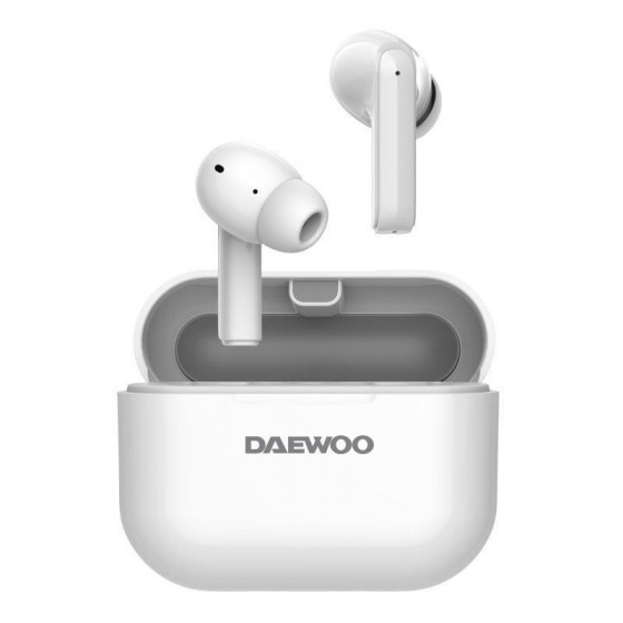 Auriculares Bluetooth Daewoo DW2005 con estuche de carga Autonomía 6h Blancos