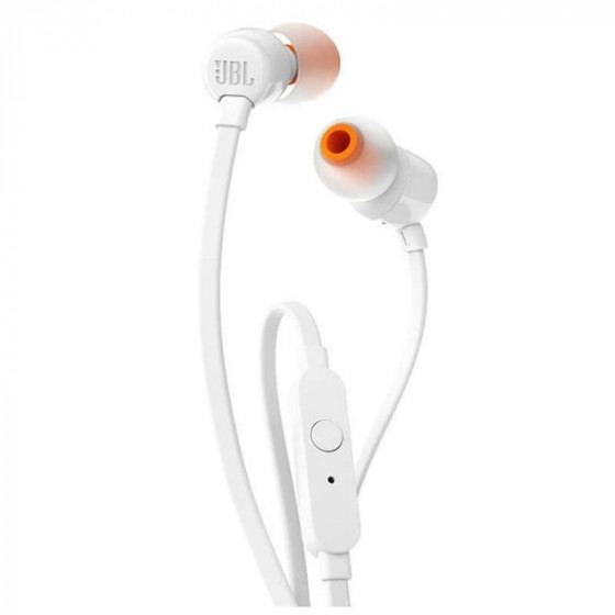 Auriculares Intrauditivos JBL Tune 110 con Micrófono Jack 3.5 Blancos