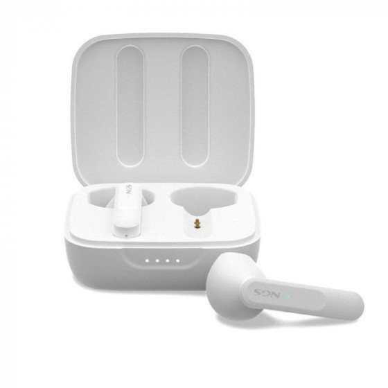 Auriculares Bluetooth NGS Ártica Move con estuche de carga Autonomía 7h Blancos