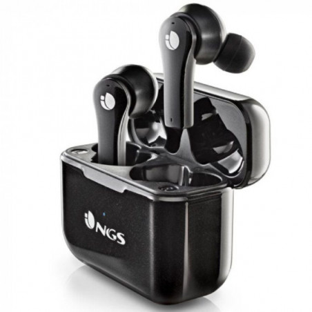 Auriculares Bluetooth NGS Ártica Bloom con estuche de carga Autonomía 6h Negros