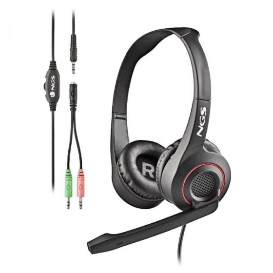Auriculares NGS MSX 10 Pro con Micrófono Jack 3.5 Negros