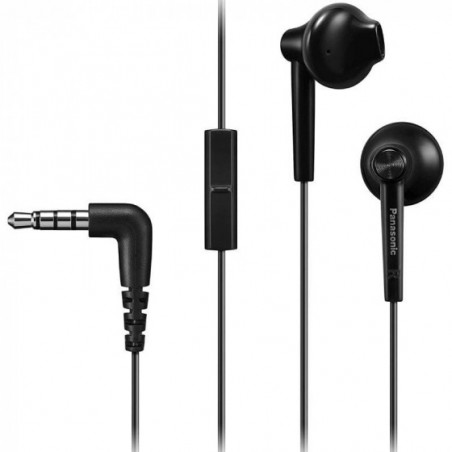 Auriculares Intrauditivos Panasonic RP-TCM55 con Micrófono Jack 3.5 Negros