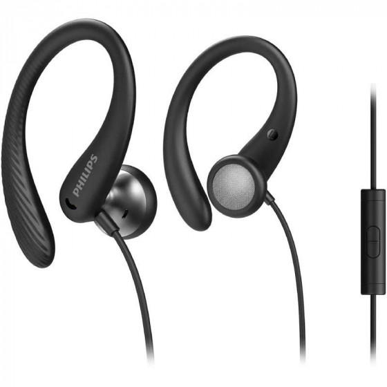 Auriculares Deportivos Philips TAA1105BK con Micrófono Jack 3.5 Negros