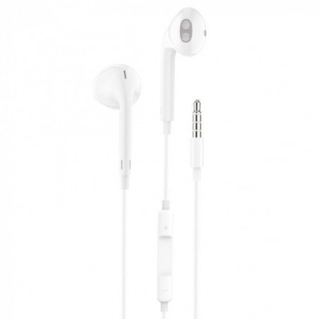Auriculares Intrauditivos Tech One Tech earTECH TEC1001 con Micrófono Jack 3.5 Blancos