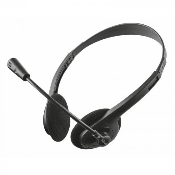 Auriculares Trust Primo Chat con Micrófono Jack 3.5 Negros