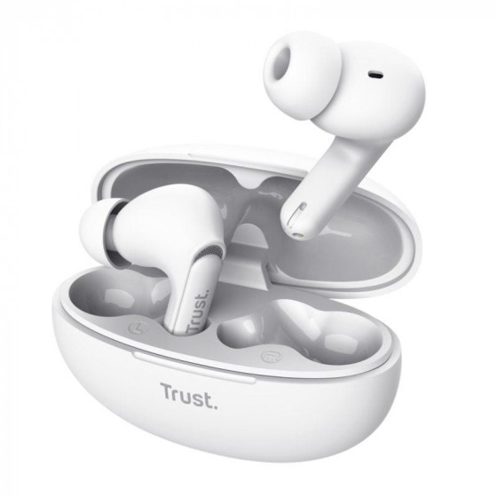 Auriculares Bluetooth Trust Yavi ENC con estuche de carga Blancos