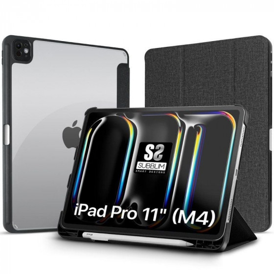 Funda Subblim Clear Shock Case para iPad Pro 11' 2024 M4 Negra