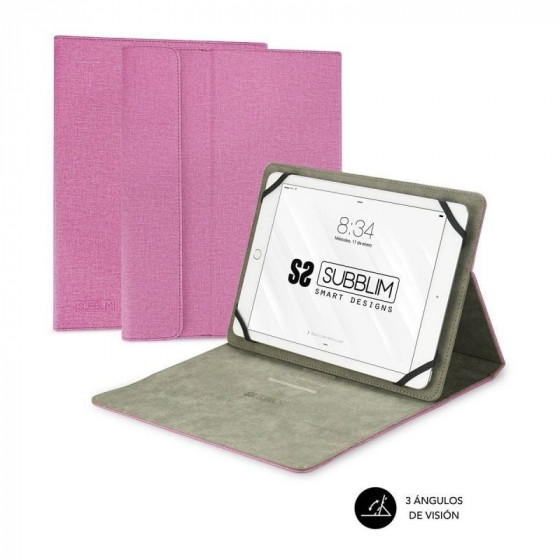 Funda Subblim Clever Stand para Tablets de 9'-10.1' Rosa