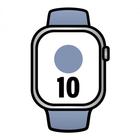 Apple Watch Series 10 GPS Cellular 42mm Caja de Aluminio  Correa Deportiva Azul Denim SM