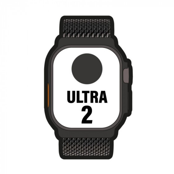 Apple Watch Ultra 2 GPS Cellular 49mm Caja de Titanio Negro  Correa Milanese Loop Grande