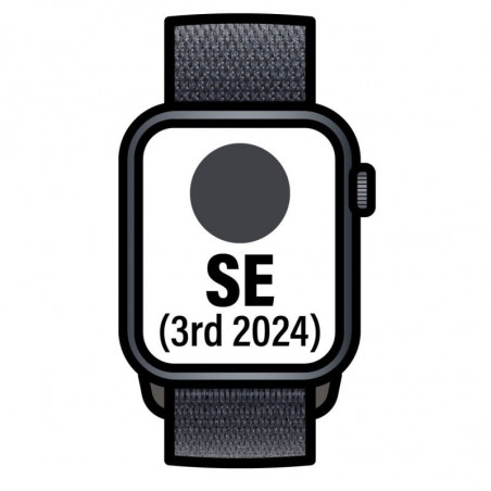 Apple Watch SE GPS 44mm Caja de Aluminio Medianoche Correa Loop Deportiva Tinta