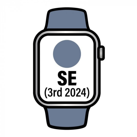 Apple Watch SE GPS 44mm Caja de Aluminio Correa Deportiva Azul Denim SM