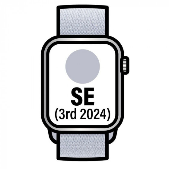 Apple Watch SE GPS 44mm Caja de Aluminio Correa Loop Deportiva Azul Nube