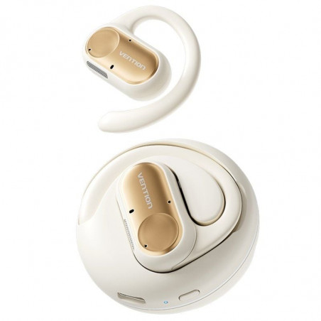 Auriculares Deportivos Bluetooth Vention Open Ear OpenBeat O11 NBPN0 con estuche de carga Beige