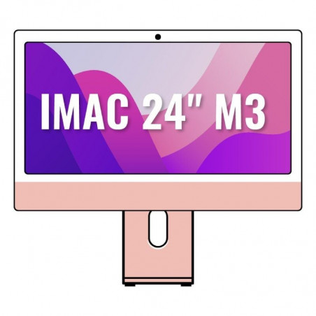 Apple iMac 24' Retina 45K  M3 8-Core CPU 8Gb 512Gb SSD 10-Core GPU Rosa