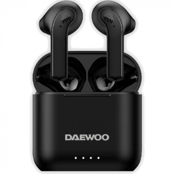 Auriculares Bluetooth Daewoo DW2020 con estuche de carga Autonomía 5h Negros