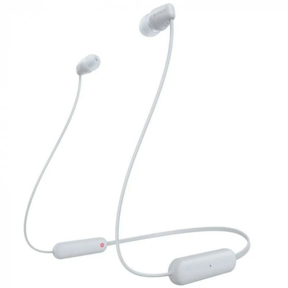 Auriculares Inalámbricos Intrauditivos Sony WI-C100 con Micrófono Bluetooth Blancos
