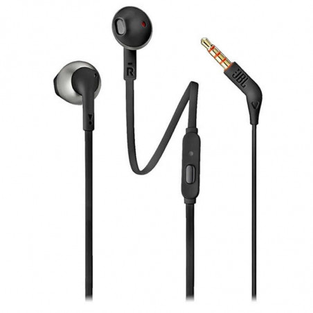 Auriculares Intrauditivos JBL Tune 205 con Micrófono Jack 3.5 Negros