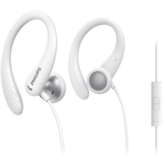 Auriculares Deportivos Philips TAA1105WT con Micrófono Jack 3.5 Blancos