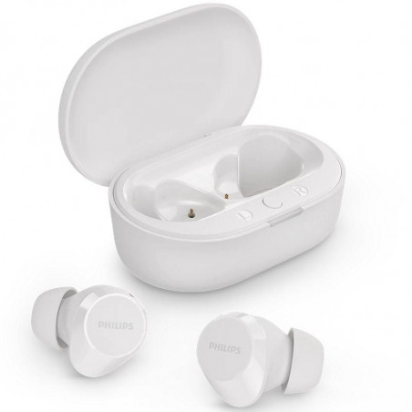 Auriculares Bluetooth Philips TAT1209 con estuche de carga Autonomía 6h Blancos