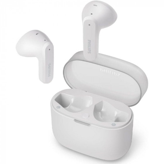 Auriculares Bluetooth Philips TAT2139WH con estuche de carga Autonomía 7h Blancos