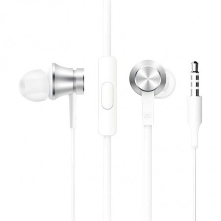 Auriculares Intrauditivos Xiaomi Mi In Ear Basic con Micrófono Jack 3.5 Plateados
