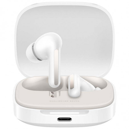 Auriculares Bluetooth Xiaomi Redmi Buds 6 con estuche de carga Autonomía 10h Blancos