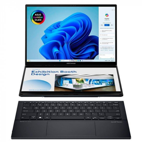 Portátil Convertible Asus ZenBook Duo OLED UX8406CA-PZ152W Intel Core Ultra 9-285H 32GB 1TB SSD 14'+14' Táctil Win11