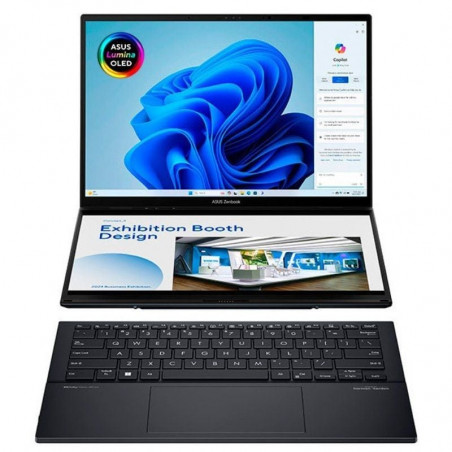 Portátil Convertible Asus ZenBook Duo OLED UX8406CA-PZ152W Intel Core Ultra 9-285H 32GB 1TB SSD 14'+14' Táctil Win11