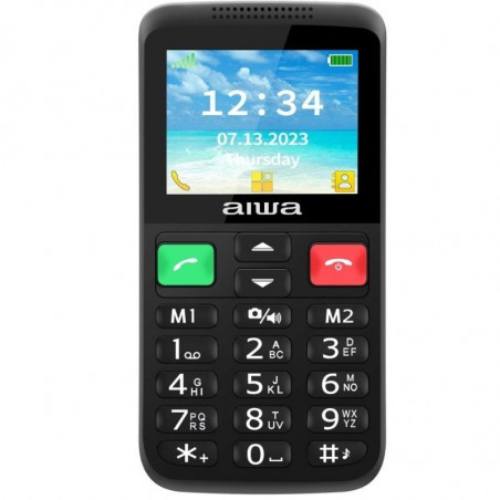 Teléfono Móvil Aiwa FPH-S200-4G para Personas Mayores Negro