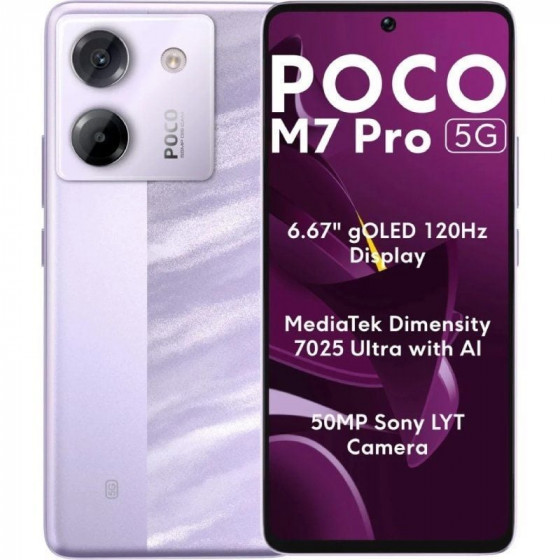 Smartphone Xiaomi POCO M7 Pro 8GB 256GB 6.67' 5G Púrpura
