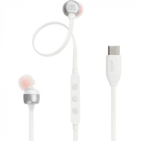Auriculares Intrauditivos JBL Tune 310C con Micrófono Blancos