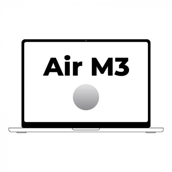Apple Macbook Air 15'  M3 8-Core CPU 8Gb 256Gb SSD 10-Core GPU Plata