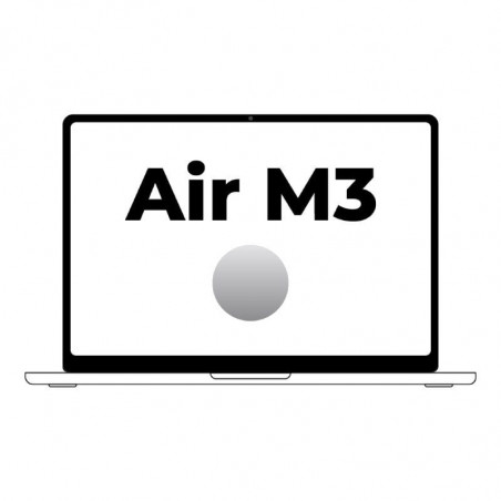 Apple Macbook Air 15'  M3 8-Core CPU 8Gb 256Gb SSD 10-Core GPU Plata