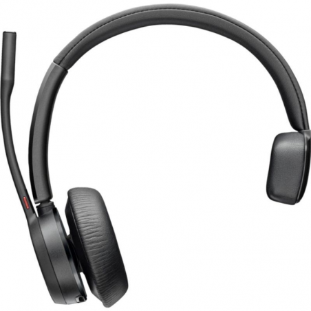 Auricular Inalámbrico Poly Voyager 4310 + Adaptador BT700 + Base de Carga con Micrófono Bluetooth Negro