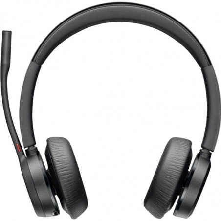 Auriculares Inalámbricos Poly Voyager 4320-M para Microsoft Teams + Adaptador BT700 + Base de Carga con Micrófono Bluetooth Negr