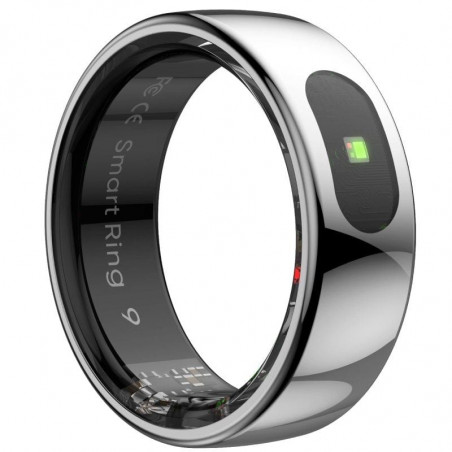 Anillo Inteligente Leotec Kör Ha Talla 8 Ø18.3mm Notificaciones Frecuencia Cardíaca Plata
