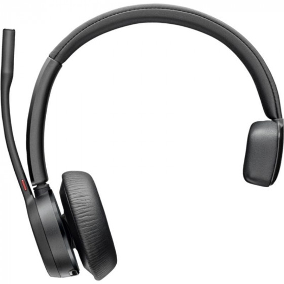 Auricular Inalámbrico Poly Voyager 4310 + Adaptador BT700 + Base de Carga con Micrófono Bluetooth Negro