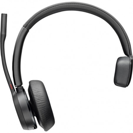 Auricular Inalámbrico Poly Voyager 4310 + Adaptador BT700 + Base de Carga con Micrófono Bluetooth Negro
