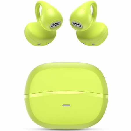 Auriculares Bluetooth SPC Boost Clip con estuche de carga Autonomía 6h Verdes Lima
