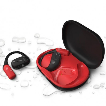 Auriculares Deportivos Bluetooth Philips TAA6709BK con estuche de carga Autonomía 7h Negros y Rojos