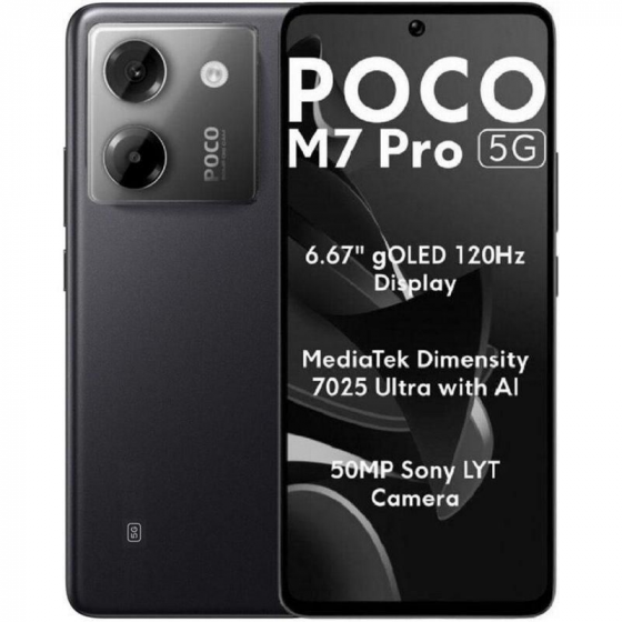 Smartphone Xiaomi POCO M7 Pro 8GB 256GB 6.67' 5G Negro