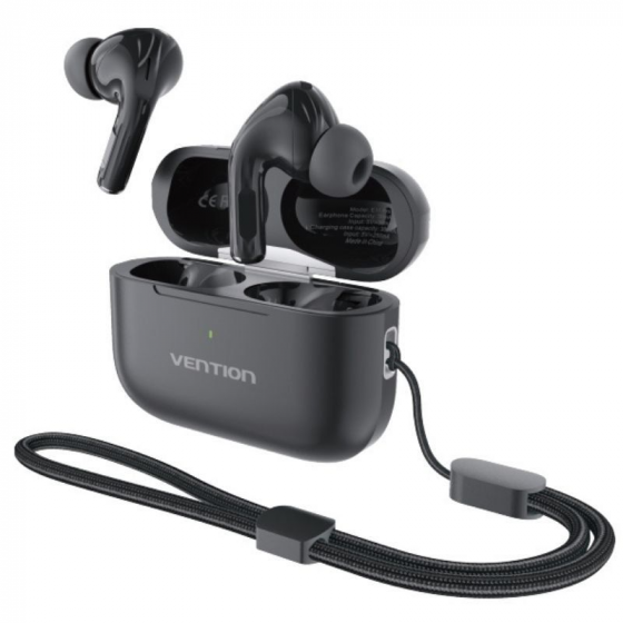Auriculares Bluetooth Vention Echo Lite E11 con estuche de carga Autonomía 6h Negros