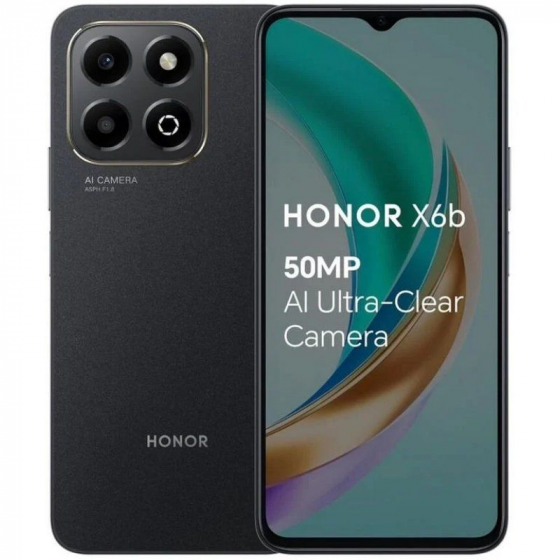 Smartphone Honor X6B 4GB 128GB 6.56' Negro Medianoche