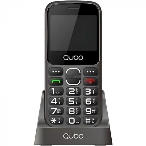 Teléfono Móvil Qubo X-230BKC 4G para Personas Mayores Negro